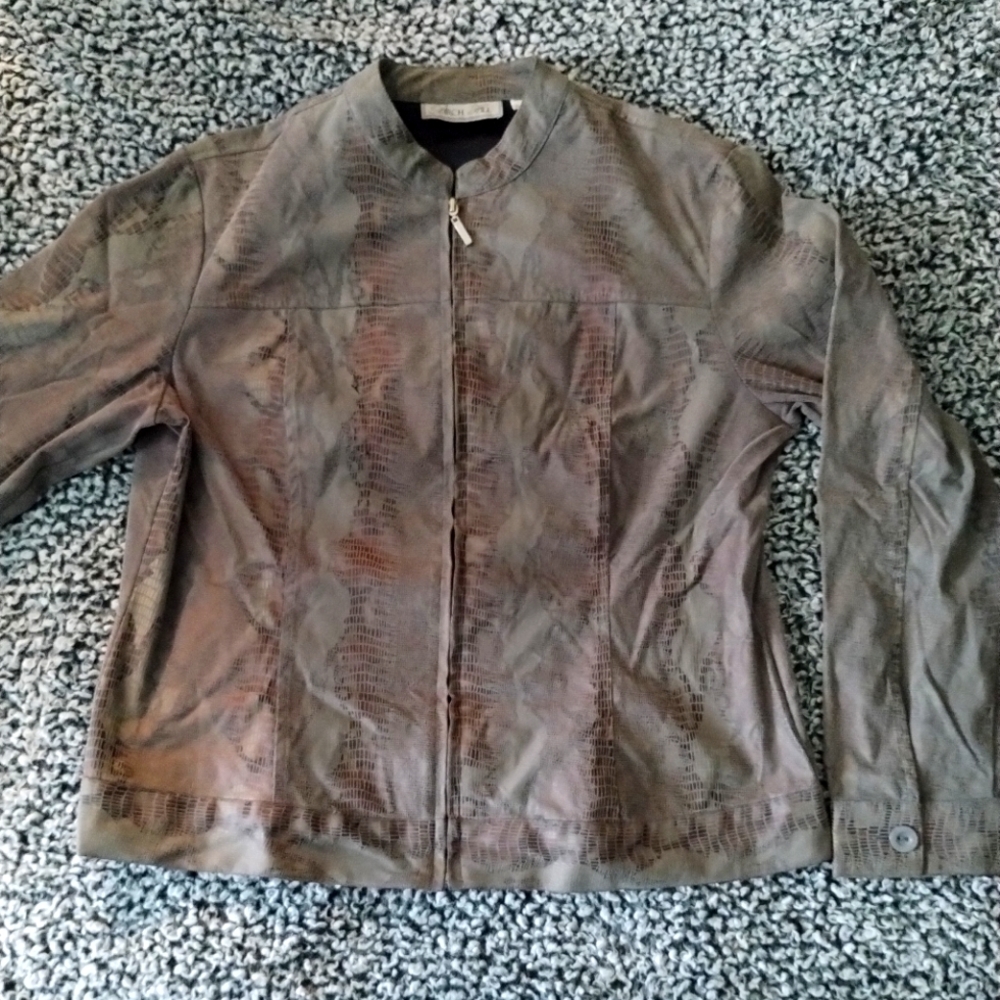 Snake Skin Biker Jacket
